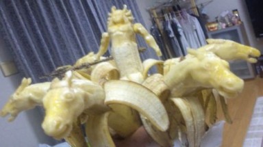 Nghệ thuật điêu khắc trên chuối