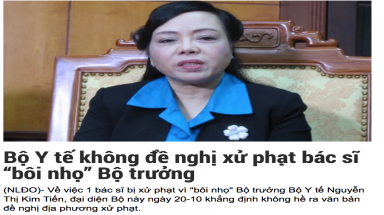 Khuyên Bộ trưởng Y tế nghỉ hưu, sao lại bị phạt?