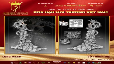 Tác phẩm dự thi thiết kế Quốc phục dành cho đại diện Việt Nam tại Miss Eco: QP 045 - Long Mạch