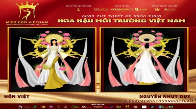 Tác phẩm dự thi thiết kế Quốc phục dành cho đại diện Việt Nam tại Miss Eco: QP 046 -Hồn Việt