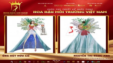 Tác phẩm dự thi thiết kế Quốc phục dành cho đại diện Việt Nam tại Miss Eco: QP 050 - Ống Hút Hữu Cơ