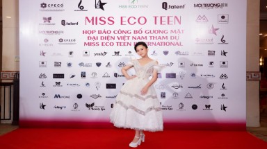 Nữ sinh 14 tuổi thi Miss Eco Teen International