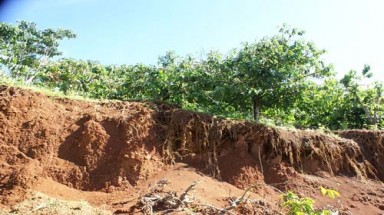  Lâm Đồng: Sụt lún đất gần hồ thủy lợi Đắk Long Thượng