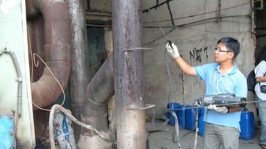 Tiến hành cưỡng chế đơn vị gây ô nhiễm