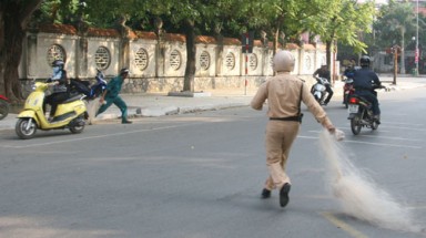 Thanh Hóa: Dùng lưới đánh cá bắt người đua xe