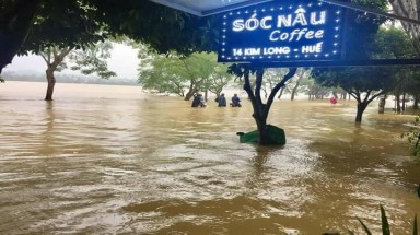 Thừa Thiên - Huế: Nước sông Hương vượt mức báo động 2, vùng thấp trũng nguy cơ ngập lụt diện rộng
