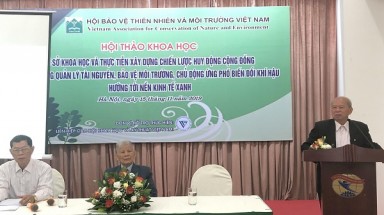 Nhiều ý kiến và mô hình thực tiễn bảo vệ môi trường, phát triển bền vững của cộng đồng được trình bày tại Hội thảo do VACNE tổ chức