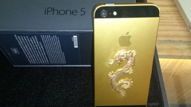 Chiêm ngưỡng iPhone 5 "mạ vàng" khảm rồng bán tại Việt Nam