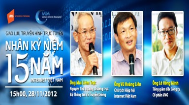 VNG tổ chức giao lưu truyền hình trực tuyến nhân kỷ niệm 15 năm internet Việt Nam
