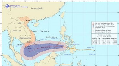 Bão Washi có thể đổ bộ vào Việt Nam