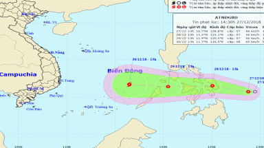 Sắp xuất hiện cơn bão kéo dài 2 năm trên Biển Đông
