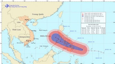 Tin bão gần biển đông