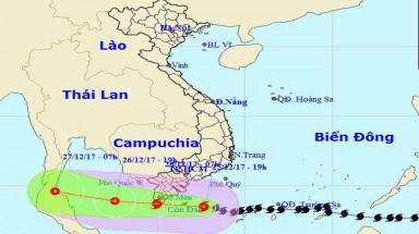Bão số 16 suy yếu thành áp thấp khi quét qua Cà Mau
