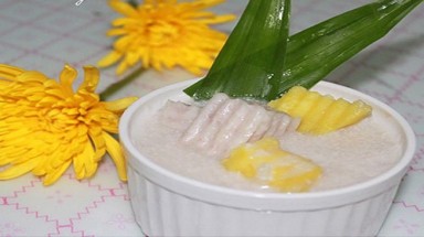 Chè khoai môn cốt dừa cay the ấm ngày đầu đông