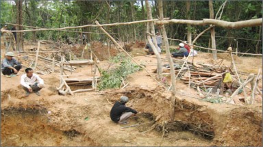 22 phu vàng nhập viện nghi nhiễm chất độc