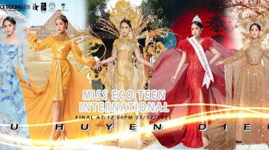 Nữ sinh 14 tuổi đăng quang Miss Eco Teen International