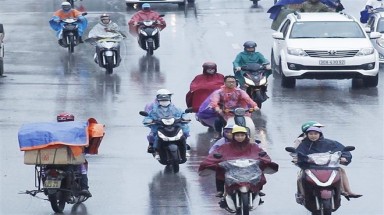 Không khí lạnh "gây" mưa ở Bắc Bộ và Trung Bộ