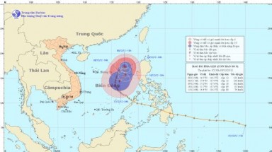 Tin bão Biển Đông ( Cơn bão số 9) vào lúc 5h30