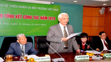 Đại diện Liên hiệp các Hội KHKT Việt Nam và Tổng cục Môi trường đều đánh giá rất cao kết quả hoạt động của VACNE trong năm 2019
