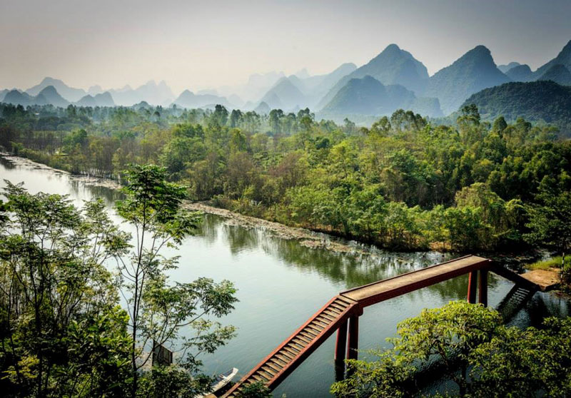 Suối[-]Yến[-]trông[-]giống[-]hệt[-]bức[-]tranh[-]thủy[-]mặc.[-]Ảnh:[-]Nguyễn[-]Đình[-]Thành.