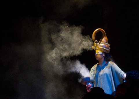 A[-]Mexican[-]woman[-]wears[-]a[-]pre-Hispanic[-]Mayan[-]costume[-]in[-]a[-]recreation[-]at[-]Xcaret[-]Park[-]in[-]Playa[-]del[-]Carmen[-]in[-]Quintana[-]Roo[-]state,[-]Mexico[-]on[-]December[-]18,[-]2012,