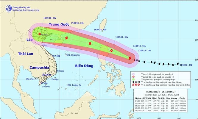 Ngày[-]17/9,[-]siêu[-]bão[-]Mangkhut[-]sẽ[-]tiến[-]thẳng[-]vào[-]đất[-]liền[-]các[-]tỉnh[-]ven[-]biển[-]Bắc[-]Bộ
