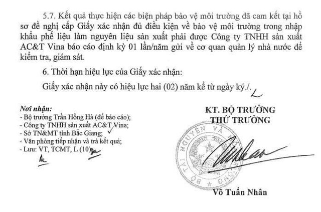 Chưa[-]đủ[-]điều[-]kiện,[-]doanh[-]nghiệp[-]đã[-]được[-]Bộ[-]TN&MT[-]cho[-]phép[-]nhập[-]khẩu[-]phế[-]liệu?