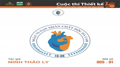 Tác phẩm tham dự cuộc thi thiết kế Logo "Ngày Vì nạn nhân chất độc da cam (10/8)" mã số 005-01