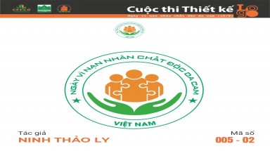Tác phẩm tham dự cuộc thi thiết kế Logo "Ngày Vì nạn nhân chất độc da cam (10/8)" mã số 005-02