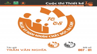 Tác phẩm tham dự cuộc thi thiết kế Logo "Ngày Vì nạn nhân chất độc da cam (10/8)" mã số 007-01