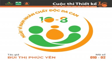  Tác phẩm tham dự cuộc thi thiết kế Logo "Ngày Vì nạn nhân chất độc da cam (10/8)" mã số 010-02