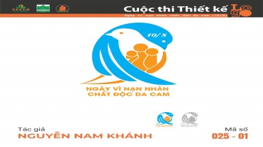  Tác phẩm tham dự cuộc thi thiết kế Logo "Ngày Vì nạn nhân chất độc da cam (10/8)" mã số 025-01