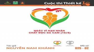  Tác phẩm tham dự cuộc thi thiết kế Logo "Ngày Vì nạn nhân chất độc da cam (10/8)" mã số 025-02