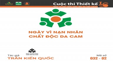  Tác phẩm tham dự cuộc thi thiết kế Logo "Ngày Vì nạn nhân chất độc da cam (10/8)" mã số 032-02