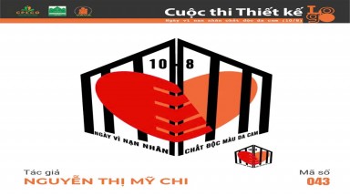  Tác phẩm tham dự cuộc thi thiết kế Logo "Ngày Vì nạn nhân chất độc da cam (10/8)" mã số 043