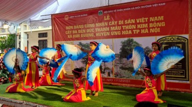 Lễ đón bằng công nhận Cây Di sản Việt Nam tại huyện Ứng Hoà, TP Hà Nội 